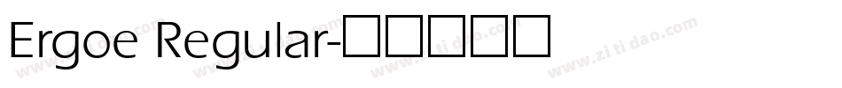 Ergoe Regular字体转换